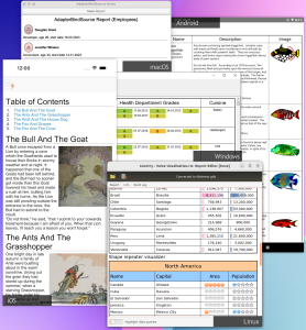 Демонстрационные проекты ReportWorkshop для различных ОС